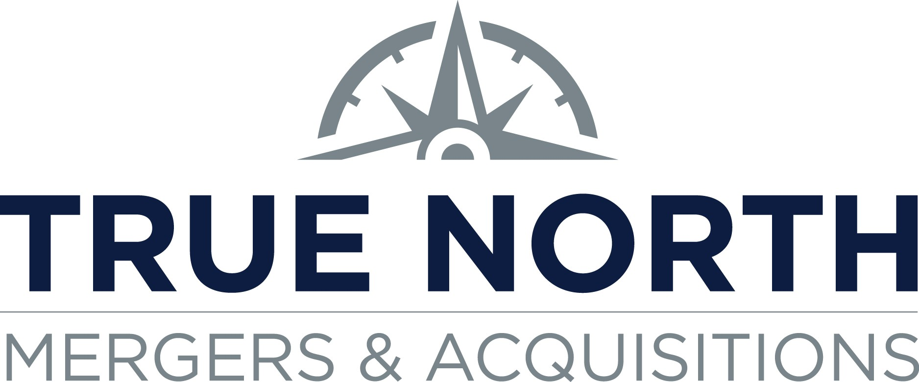 True North Mergers & Aquisitions Logo in Dark blue and grey.